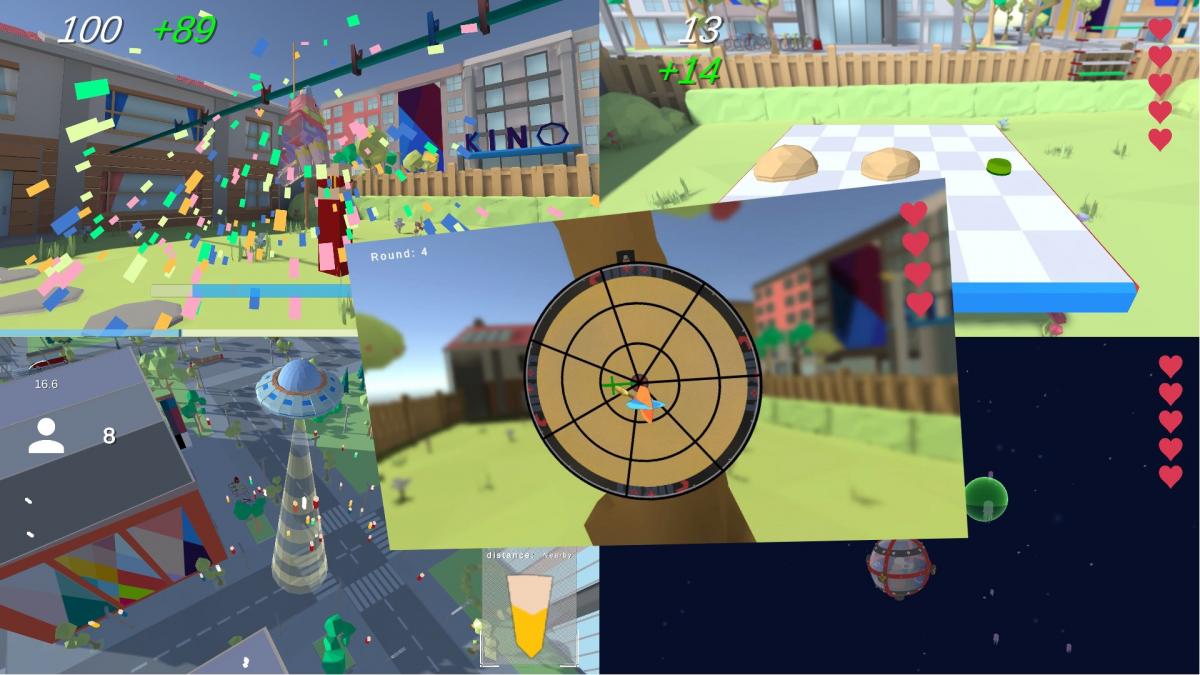 Screenshot of the 5 CURAT Sonification Mini Games